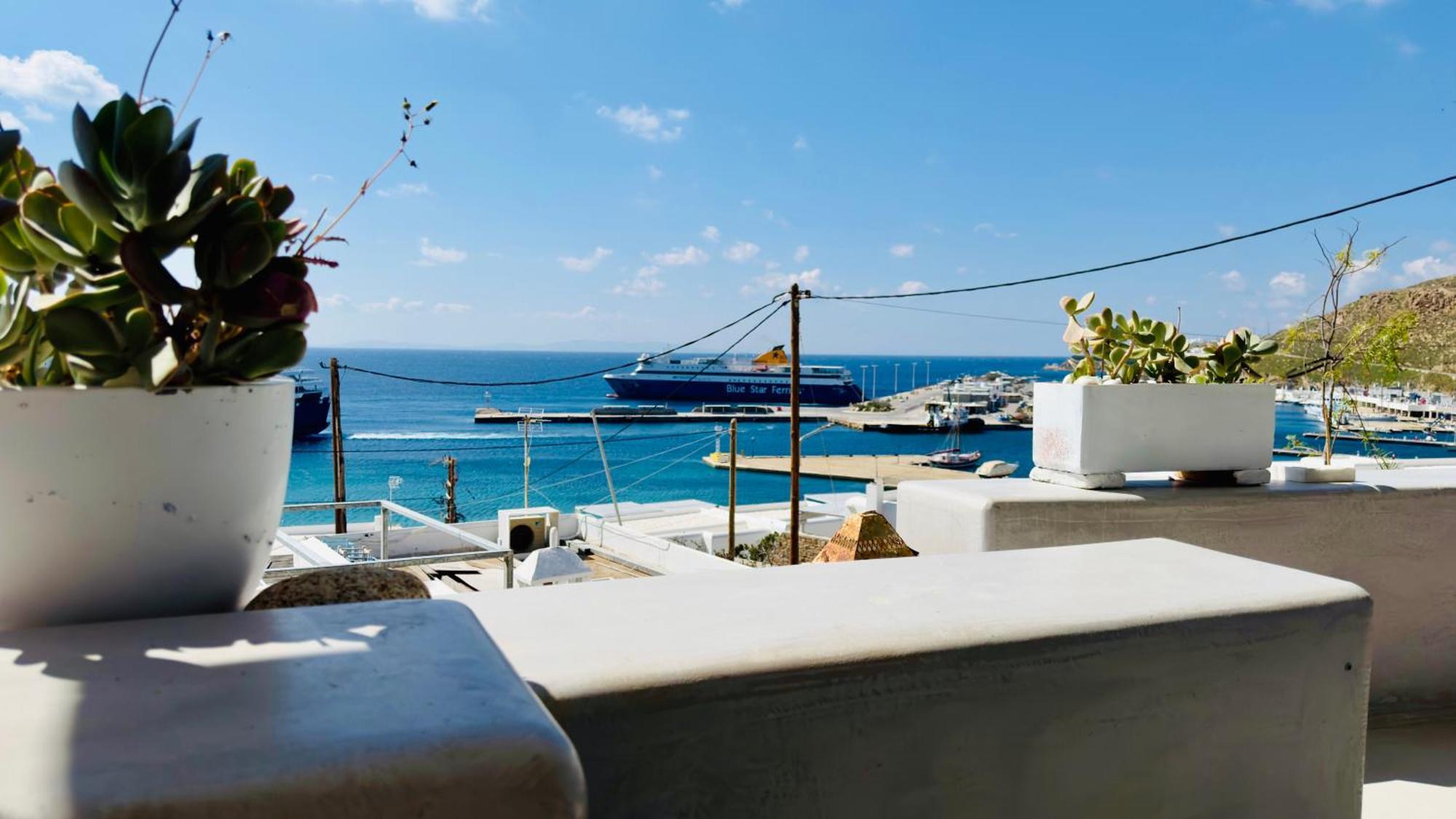 Mykonos Tourlos Nests - Sea View Escape Apartment Luaran gambar